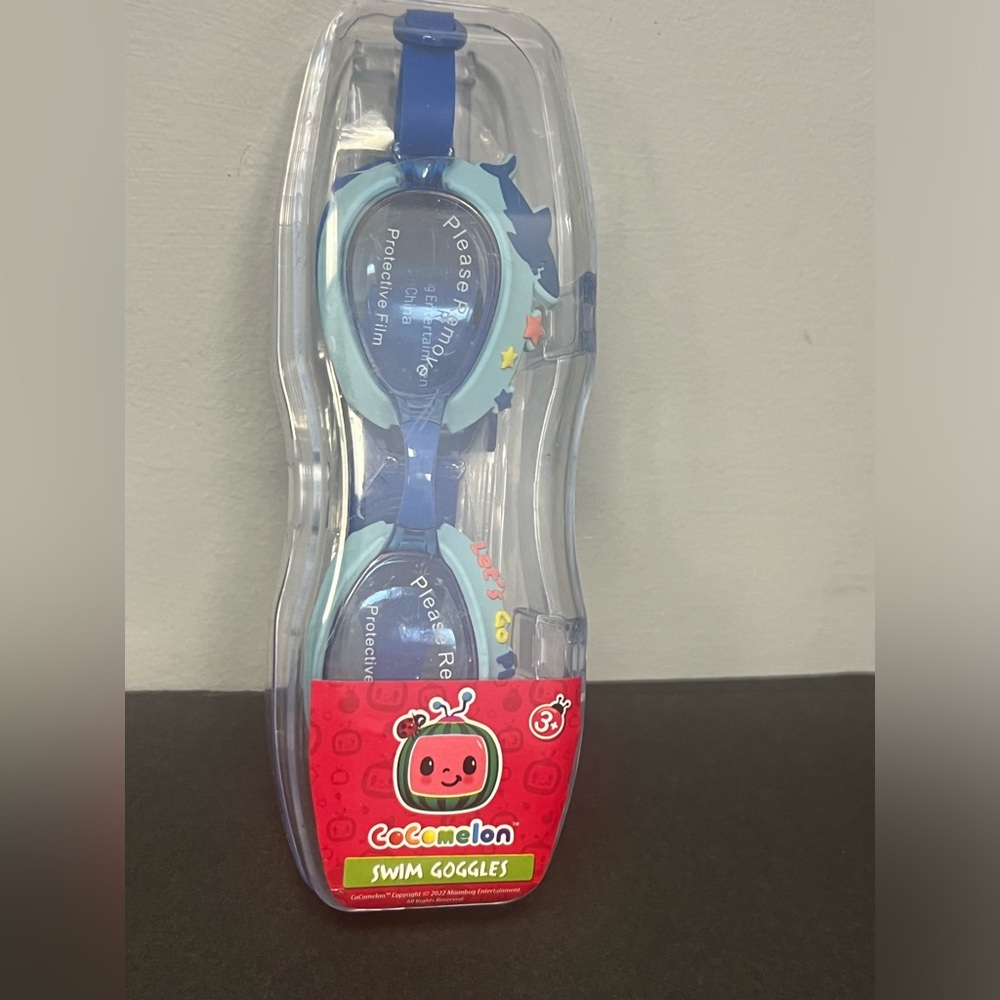 CoCoMelon- Swim Goggles, New in Package, Blue, Kids, 3+